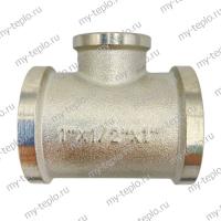 Тройник никелированный 1