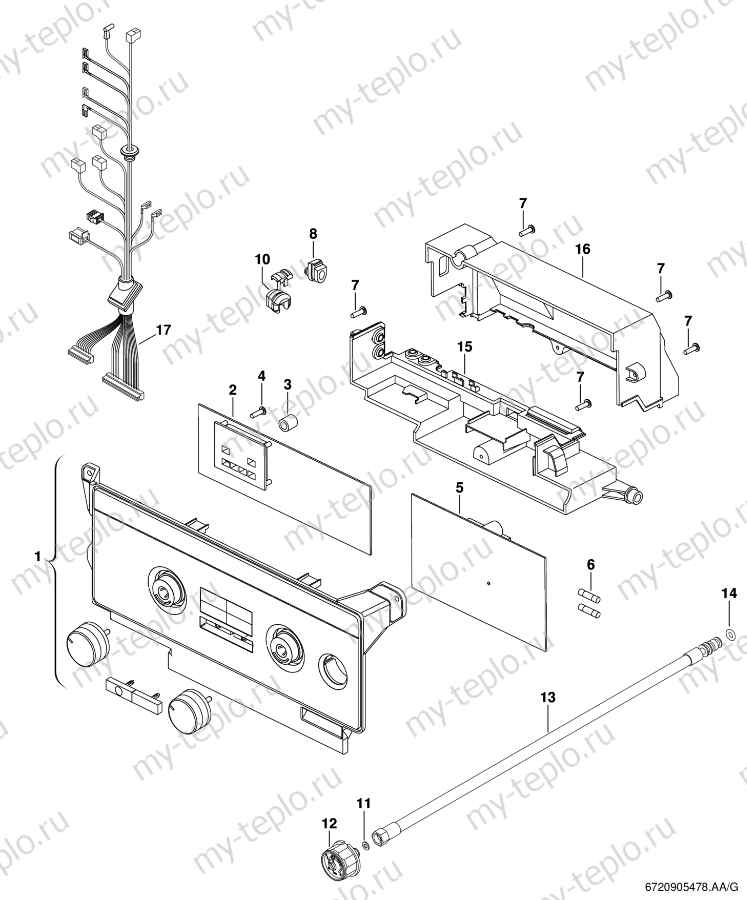 Запчасти для Buderus Logamax U044-24K: схема Запчасти Buderus Logamax U044-24K купить в Липецке