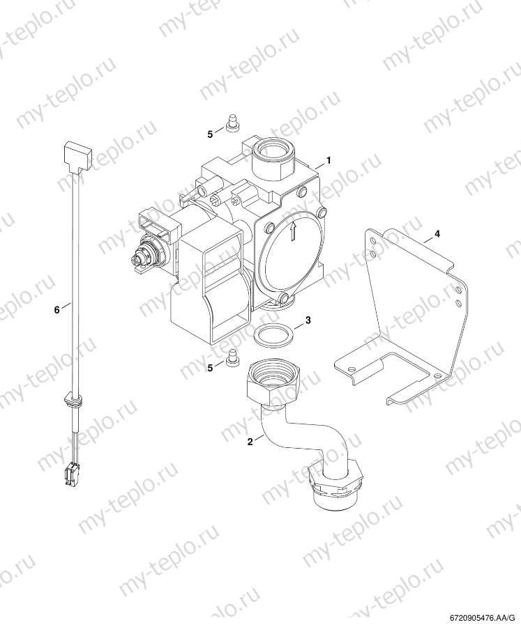 Запчасти для Buderus Logamax U044-24K: схема Запчасти Buderus Logamax U044-24K купить в Липецке
