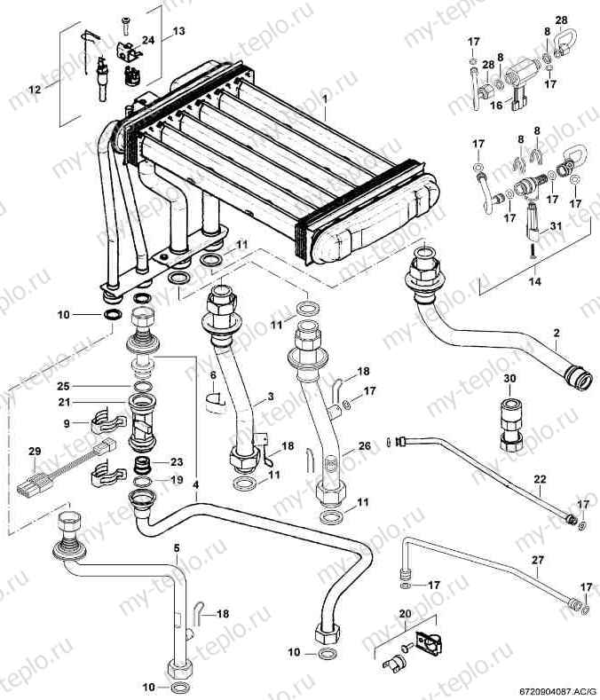 Купить запчасти Buderus Logamax U022-24К в Липецке
