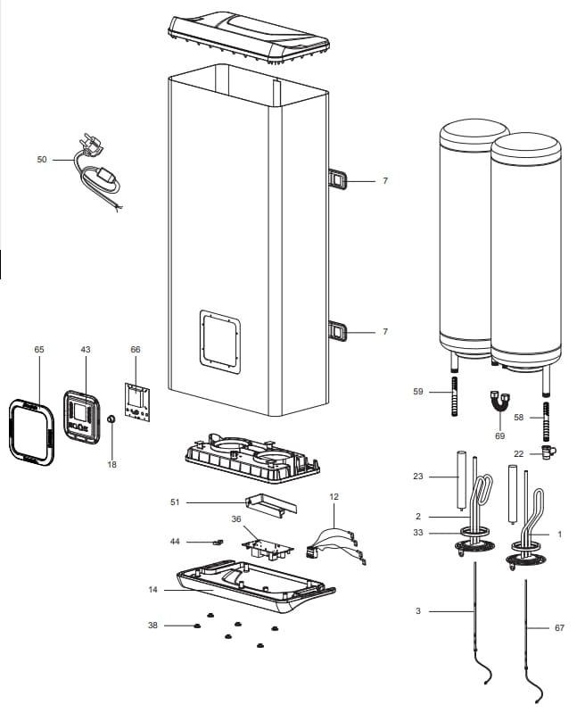Запчасти Ariston ABS VLS PLUS INOX PW 100 купить в Липецке