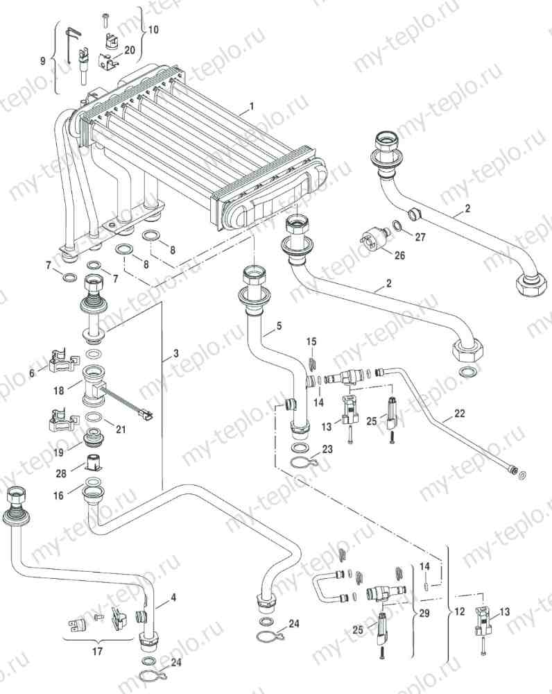 Купить запчасти Buderus Logamax U052-28К в Липецке