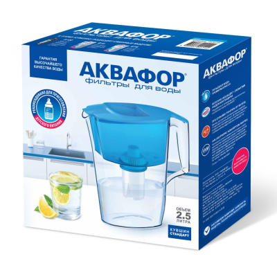 Фильтр-кувшин Аквафор Стандарт модель P87B15N (голубой) (203496)