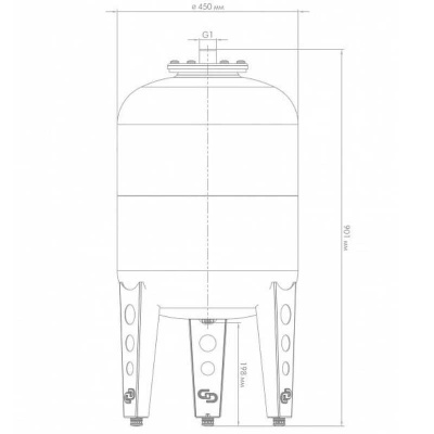 Расширительный бак Джилекс 100 (7790)